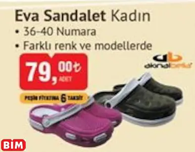 AKINALBELLA EVA SANDALET KADIN AKINALBELLA EVA SANDALET KADIN
